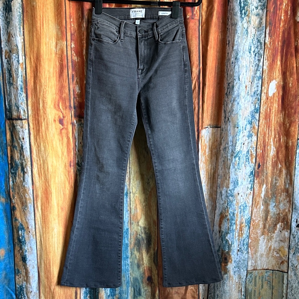 Women's Gray Flare Jeans